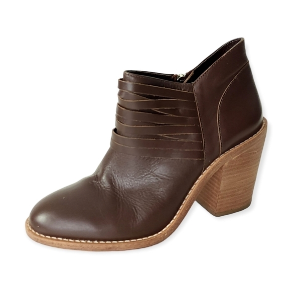 Loeffler Randall heeled strap detail booties size 6.5